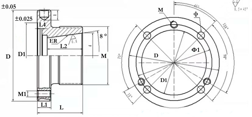 Lathe-ER-Chuck-Dimensions