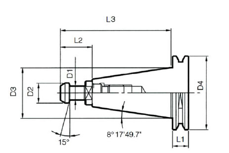 ISO20-ISO25-ISO30 Tool holder
