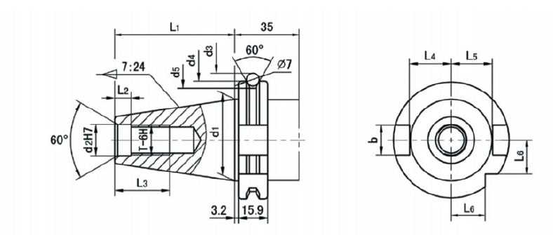 SK30-SK40-SK50-DIN6981 Tool holder