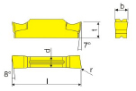 DESKAR MGGN300R-8 LF6018 replacement cutting insert for parting turning tools