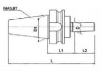 BT40-B22-45 Drill chuck arbor