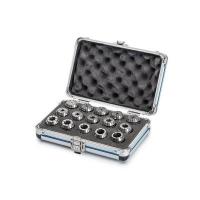 ER20 Set of collets in aluminum case