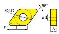 RUI AN DNMG150408-R-S RC6225 replacement cutting insert for turning tools