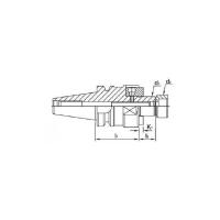 BT50-FMB22-150 Milling cutter arbor