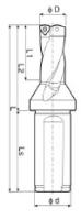 C40-2D47-99SP14 case U-drill with replaceable inserts