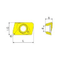 JDMT070208R LF6018 replacement cutting insert for milling cutters