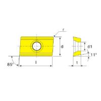 APKT160404PDER-AL replacement cutting insert for milling cutters