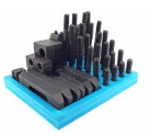 Clamping tools M18 T-slot 20 mm set 58 pieces