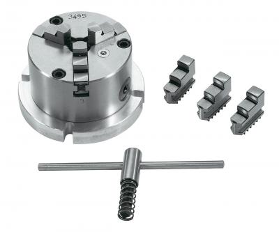 Chuck 125 mm + faceplate for rotary table