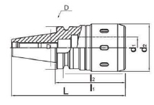 BT40 C32-105L Collet holder