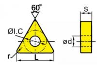 RUI AN TNMG160408-GM RC6225 replacement cutting insert for turning tools