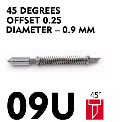 Plotter blade GRAPHTEC 09U (45 degrees, offset 0.25)