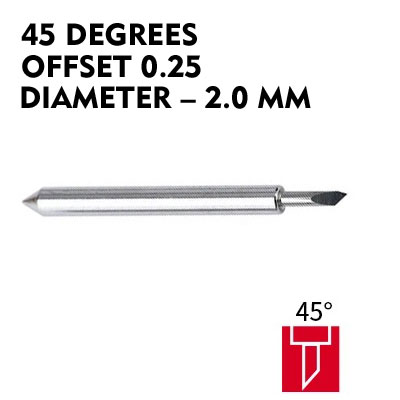 Plotter blade for ROLAND (45 degrees, offset 0.25)