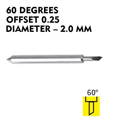 Plotter blade for ROLAND (60 degrees, offset 0.25)