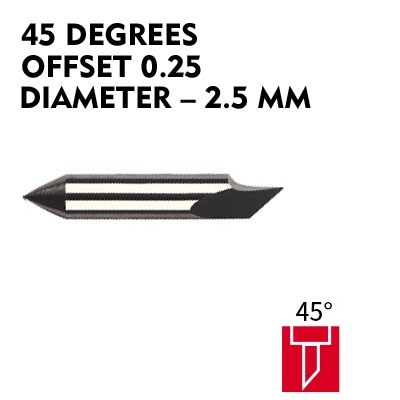 Plotter blade for LOLINE cutting plotter (45 degrees, offset 0.25)