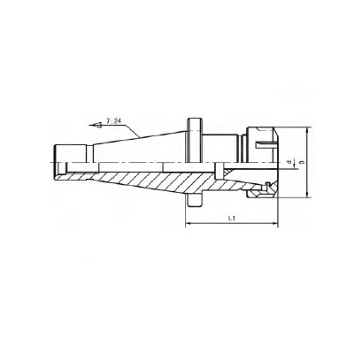 NT50-ER40-80 Collet holder