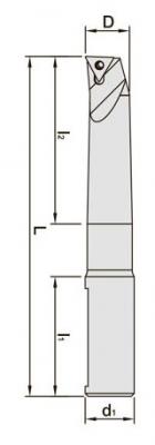 NBJ2020-83 Indexable Boring Bars (TPGT1103M3) length 100 mm