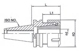 ISO30-ER25-50L Collet holder