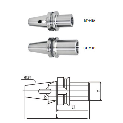 BT40-MTA3 Transitional mandrel