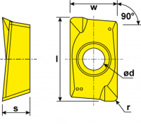 RUI AN APMT1605PDER-QM RP9125B Milling insert