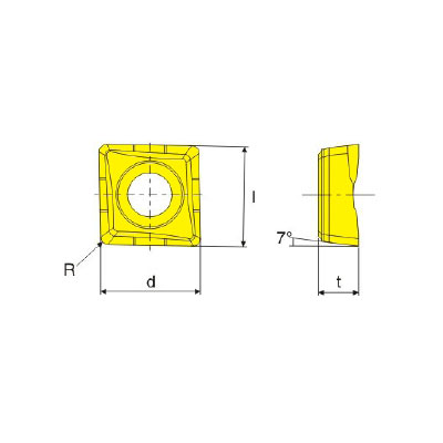 DESKAR QCMT10T304-CM LF6018S replacement cutting insert for drills