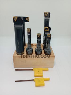 F1-18mm boring cutters set with replacement insert 7 pcs