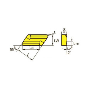 KNUX160405L 11 LF6018 replacement cutting insert